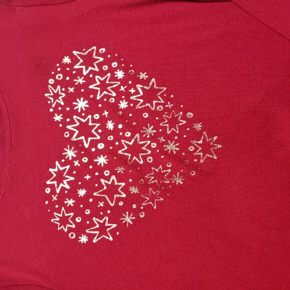 Cat & Jack Heart Graphic Long Sleeve Top Size M 7/8 - Picture 2 of 8